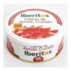 Crema de jamón york Ibveritos, lata 250 gramos