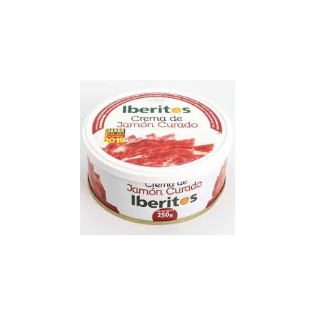 Crema de jamón york Ibveritos, lata 250 gramos